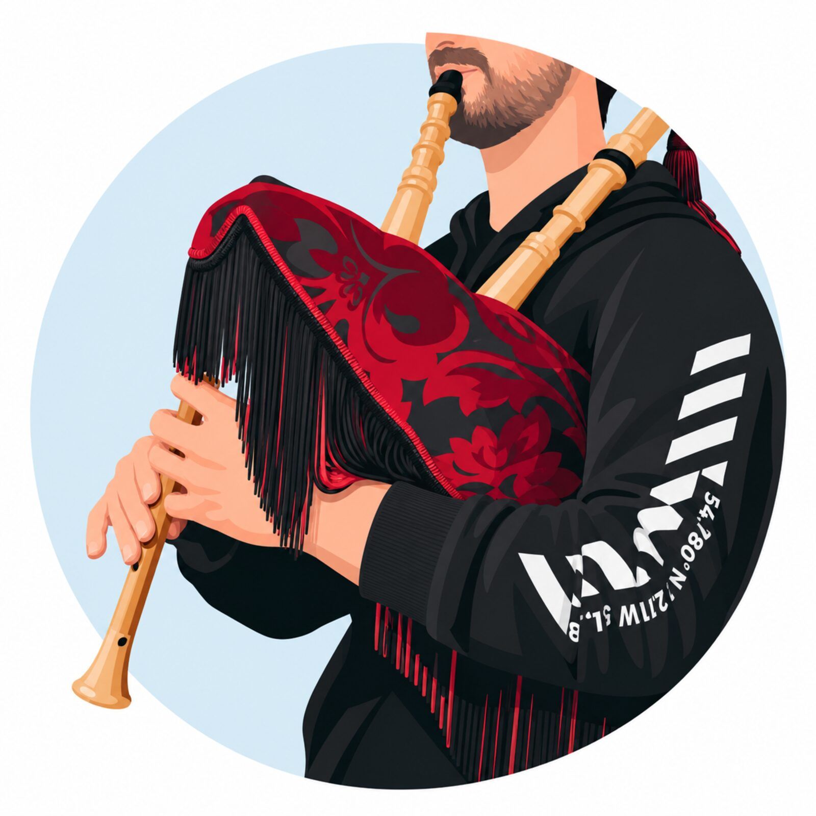 Tever tocando la gaita asturiana