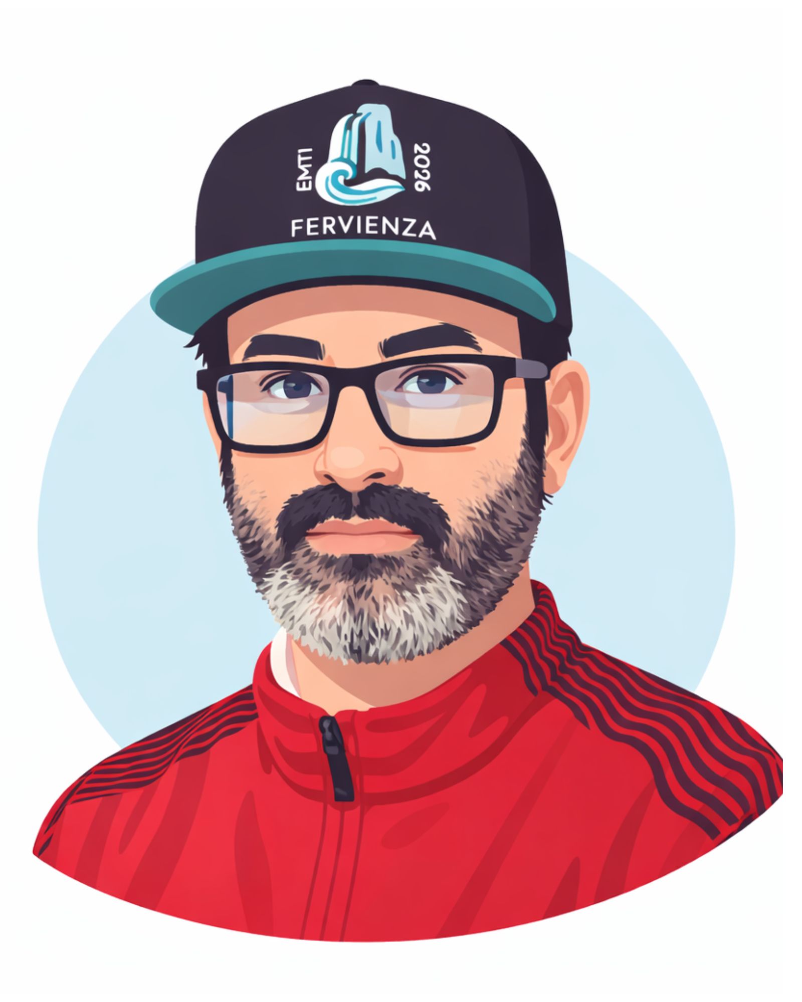 Ilustración de Tever, autorretrato editorial